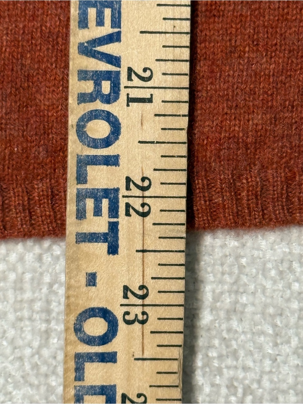 Geneva 100% Cashmere Turtleneck Sweater M Rust Quiet Luxury Old Money - Picture 3 of 5